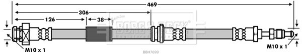 BORG & BECK Тормозной шланг BBH7699